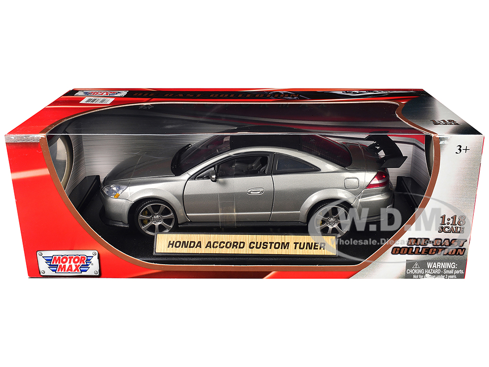 2003 Honda Accord Gray Metallic 1/18 Diecast Model Car Motormax 73146