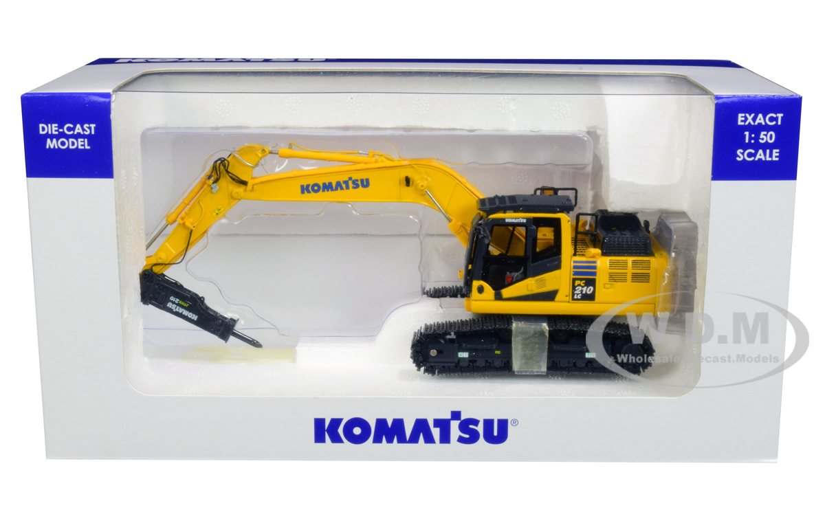 Komatsu PC210LC-11 Tracked Excavator Hammer Drill 1/50 Diecast