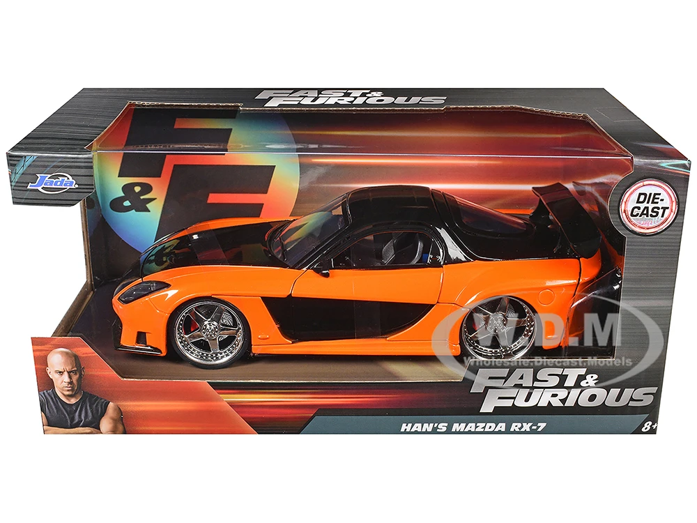 Han's Mazda RX-7 RHD Right Hand Drive Orange Black Fast & Furious