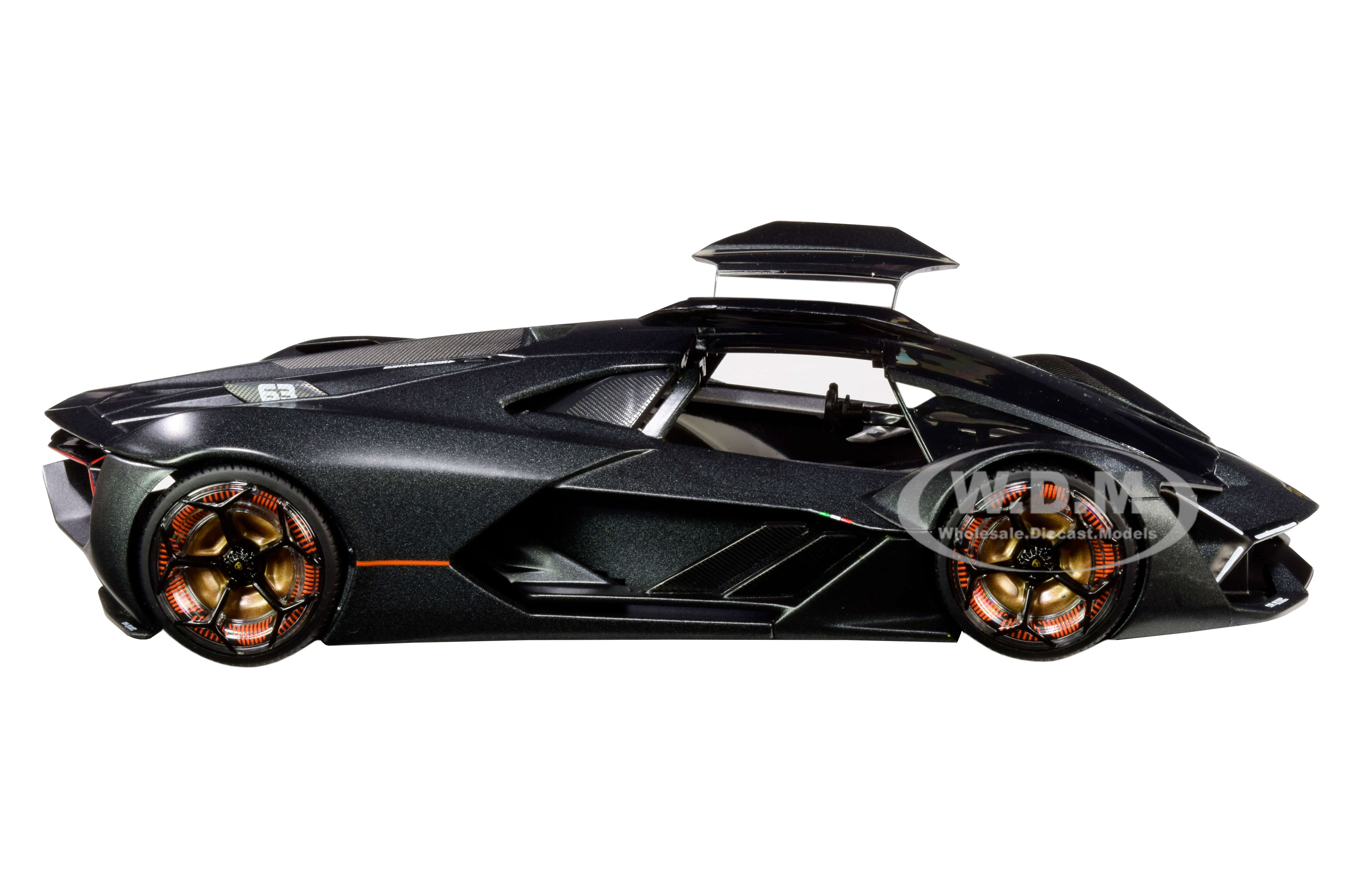 Lamborghini Terzo Millennio Dark Gray Metallic Black Top Carbon