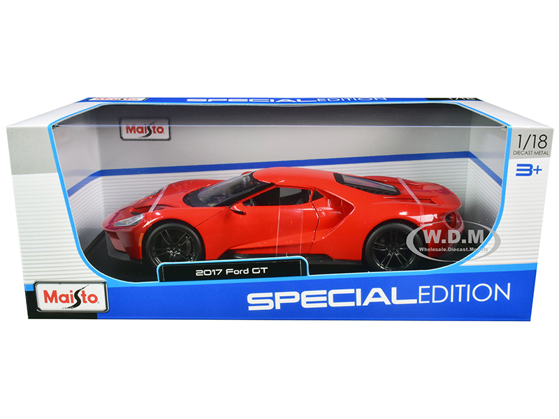 2017 Ford GT Red with Black Wheels Special Edition 1/18 Diecast