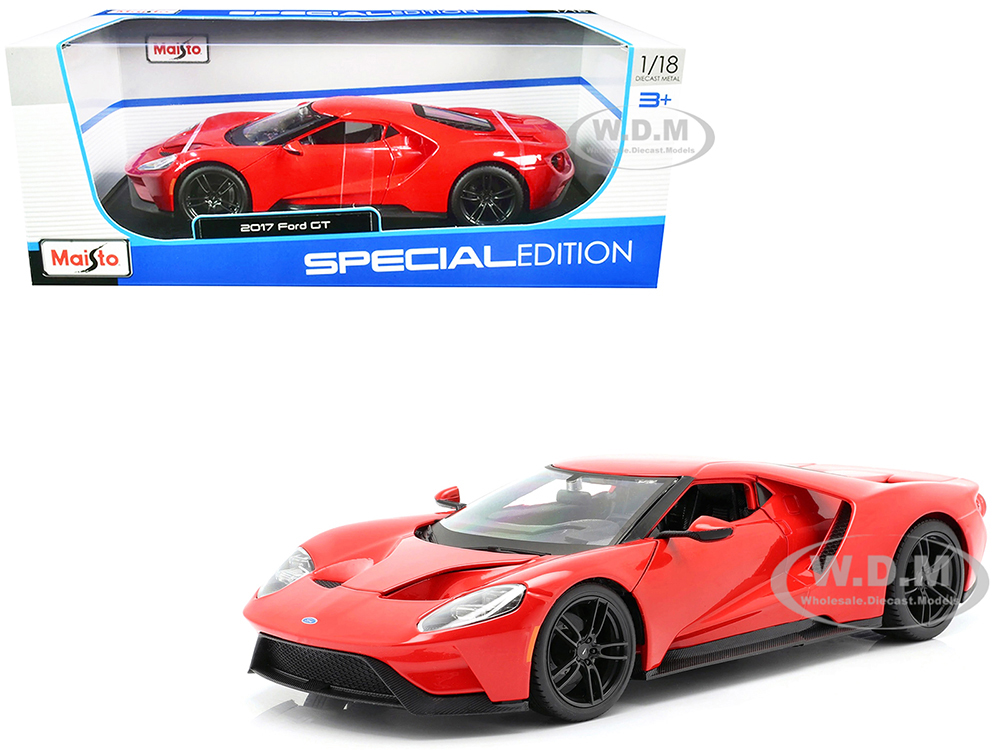 2017 Ford GT Red with Black Wheels Special Edition 1/18 Diecast