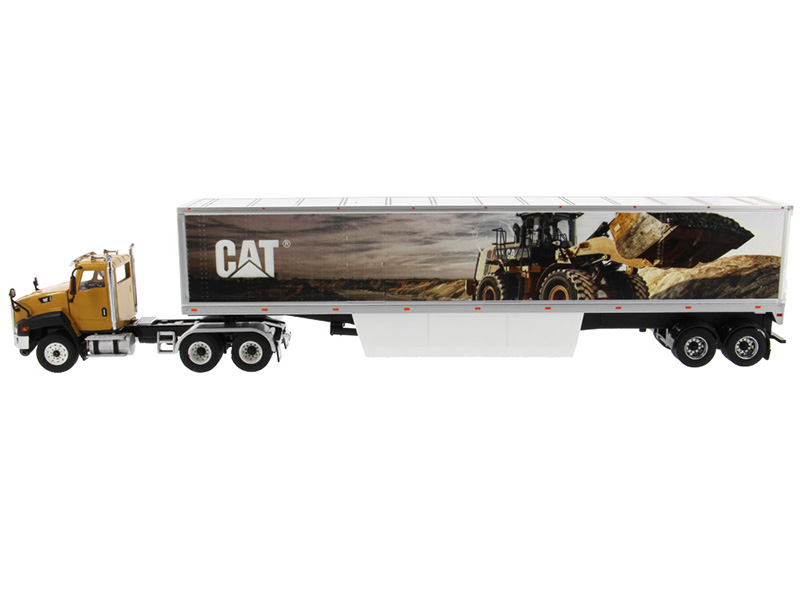 CAT Caterpillar CT660 Day Cab Caterpillar Mural Dry Van Trailer