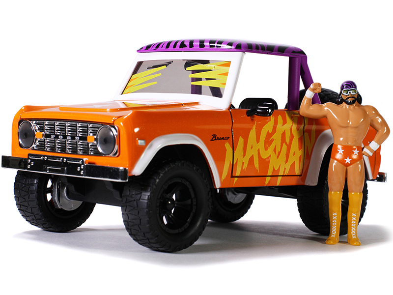 マテル　サンドマン　アメリカンバギー仕様　未開封品　ECW　WWF　FMW　他 1973 Ford Bronco Pickup Truck Macho Man Randy Savage Diecast
