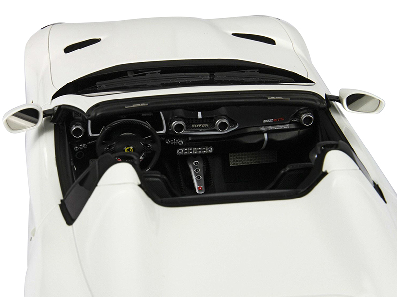 2019 Ferrari 812 GTS Convertible Avus White DISPLAY CASE Limited