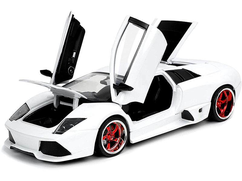 Lamborghini Murcielago LP640 White Hyper-Spec 1/24 Diecast Model
