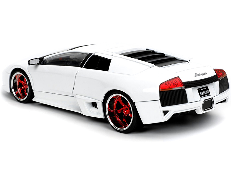 Lamborghini Murcielago LP640 White Hyper-Spec 1/24 Diecast Model