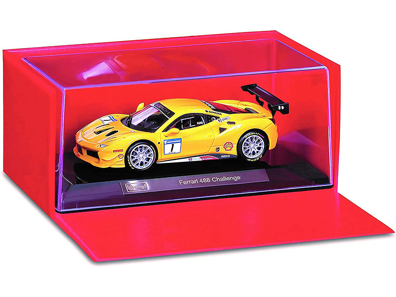 2017 Ferrari 488 Challenge #1 Yellow 1/43 Diecast Model Car