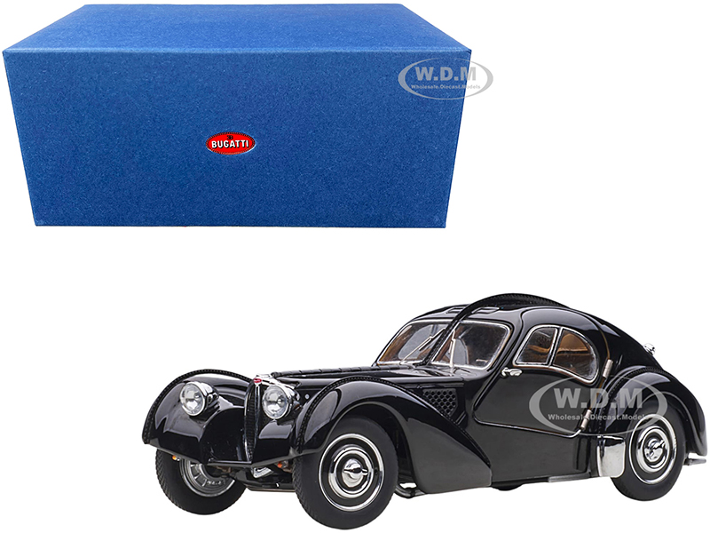 1938 Bugatti Type 57SC Atlantic Disc Wheels Black 1/43 Diecast