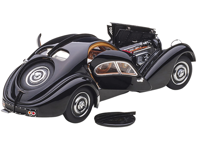 1938 Bugatti Type 57SC Atlantic Disc Wheels Black 1/43 Diecast