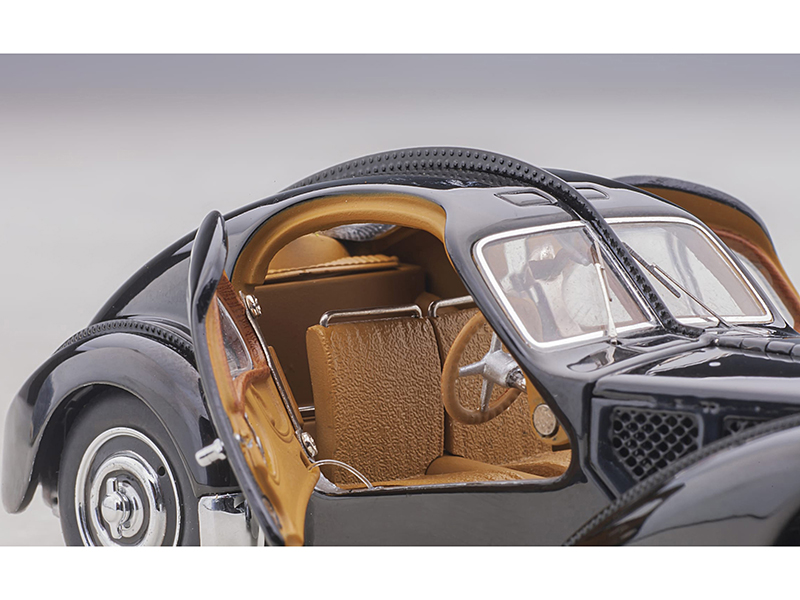 1938 Bugatti Type 57SC Atlantic Disc Wheels Black 1/43 Diecast
