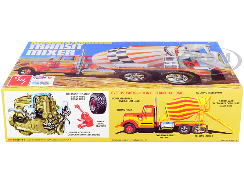 Skill 3 Model Kit Kenworth Challenge Transit Cement Mixer Truck 1