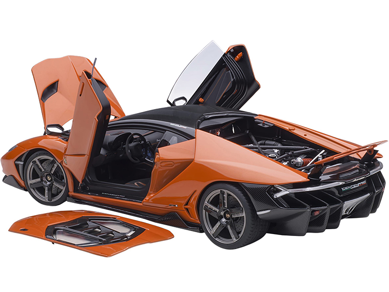 Lamborghini Centenario Arancio Argos Pearl Orange Carbon Top 1/18