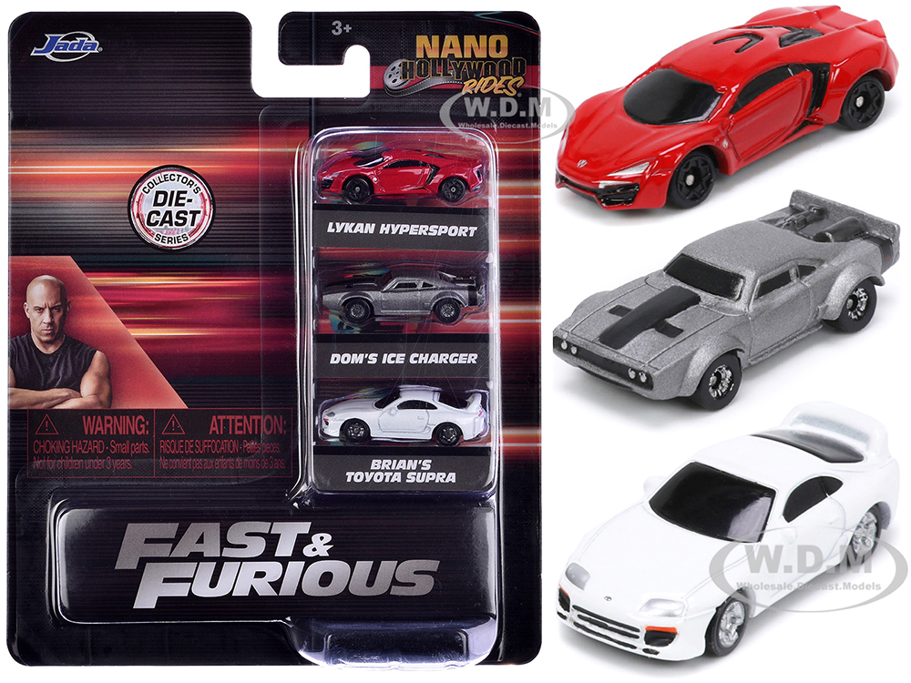 Fast & Furious Movie 3 piece Set Series 4 Nano Hollywood Rides