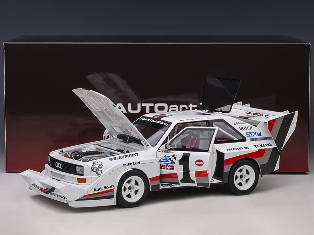 Audi Quattro S1 #1 Walter Roehrl Winner Pikes Peak 1987 1/18 Model