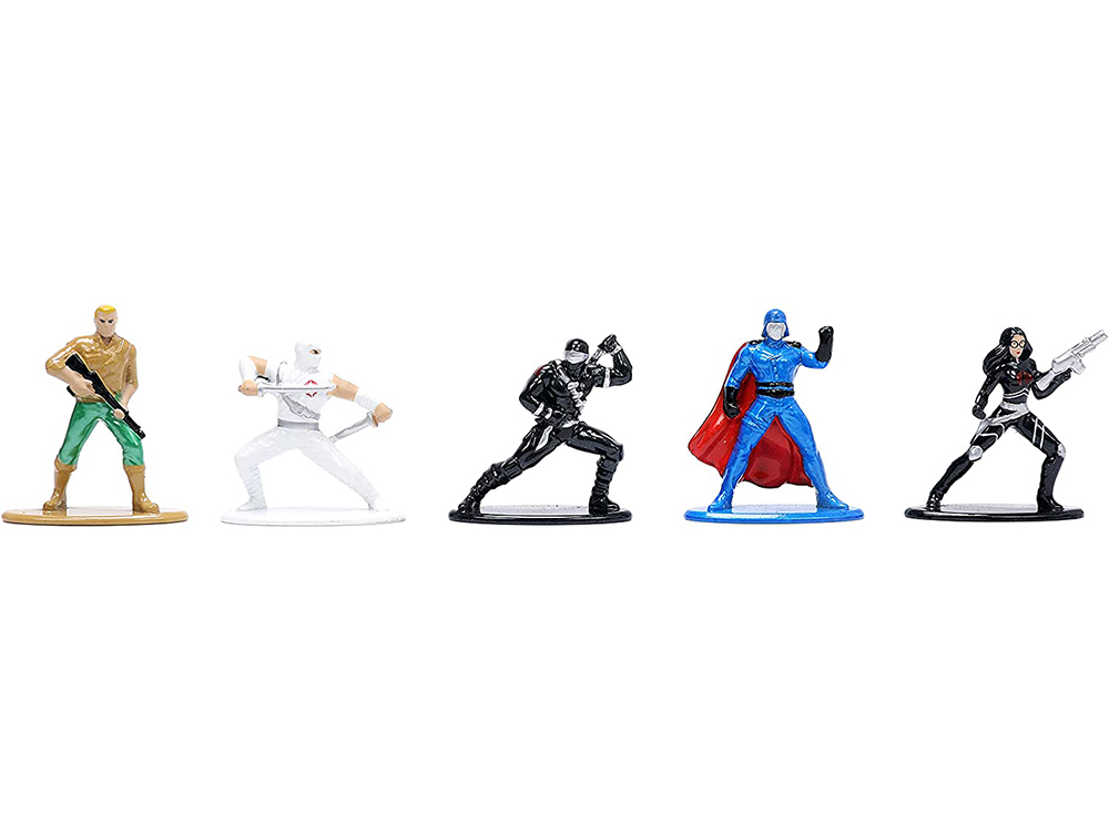 G.I. Joe Set of 18 Diecast Figurines Nano Metalfigs Series Jada 32913