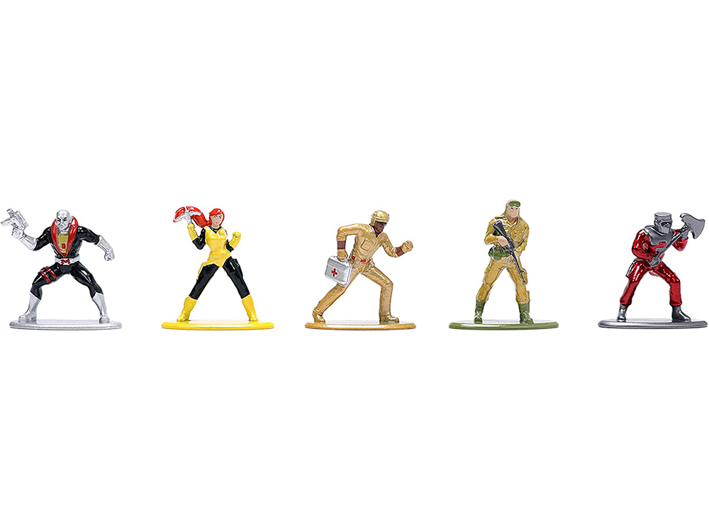 G.I. Joe Set of 18 Diecast Figurines Nano Metalfigs Series Jada 32913