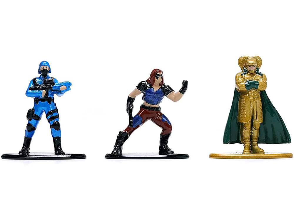 G.I. Joe Set of 18 Diecast Figurines Nano Metalfigs Series Jada 32913