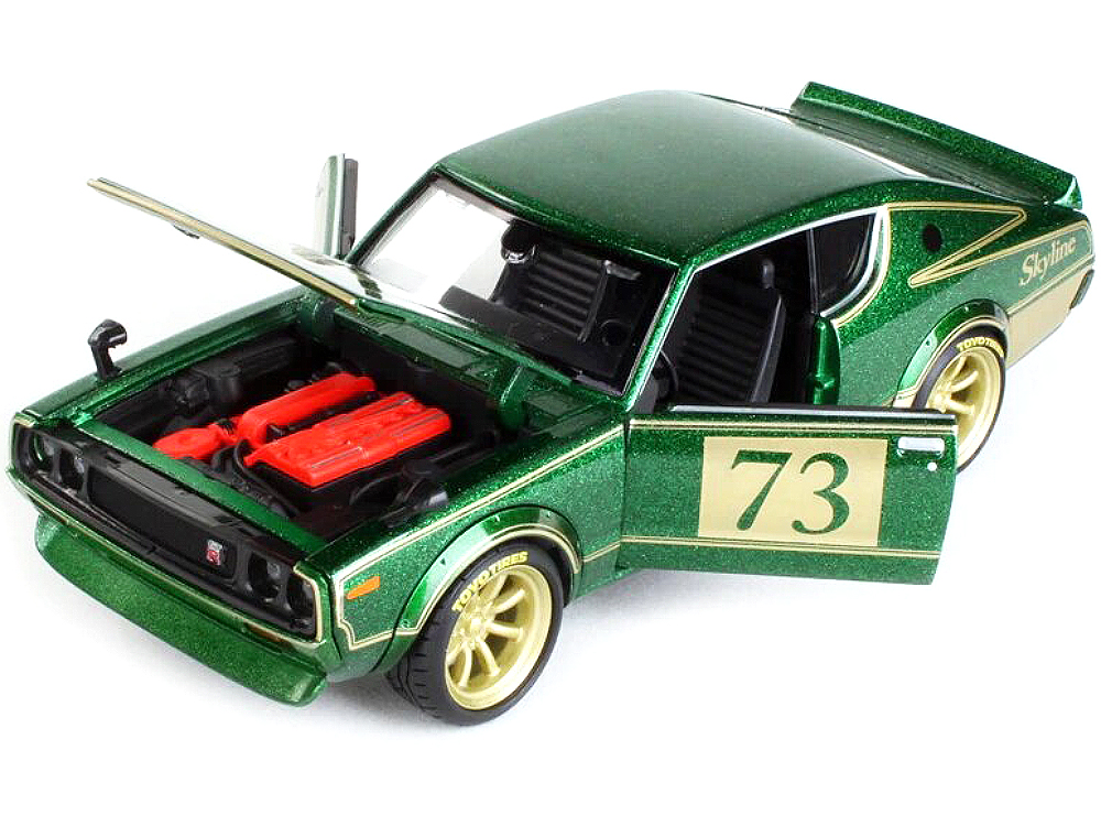 1973 Nissan Skyline 2000GT-R KPGC110 #73 Green Metallic Gold