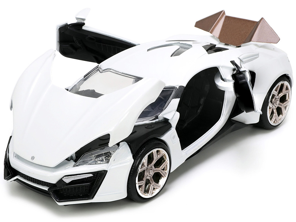 Lykan Hypersport White with Bronze Metallic Rear Spoiler HKS Hyper