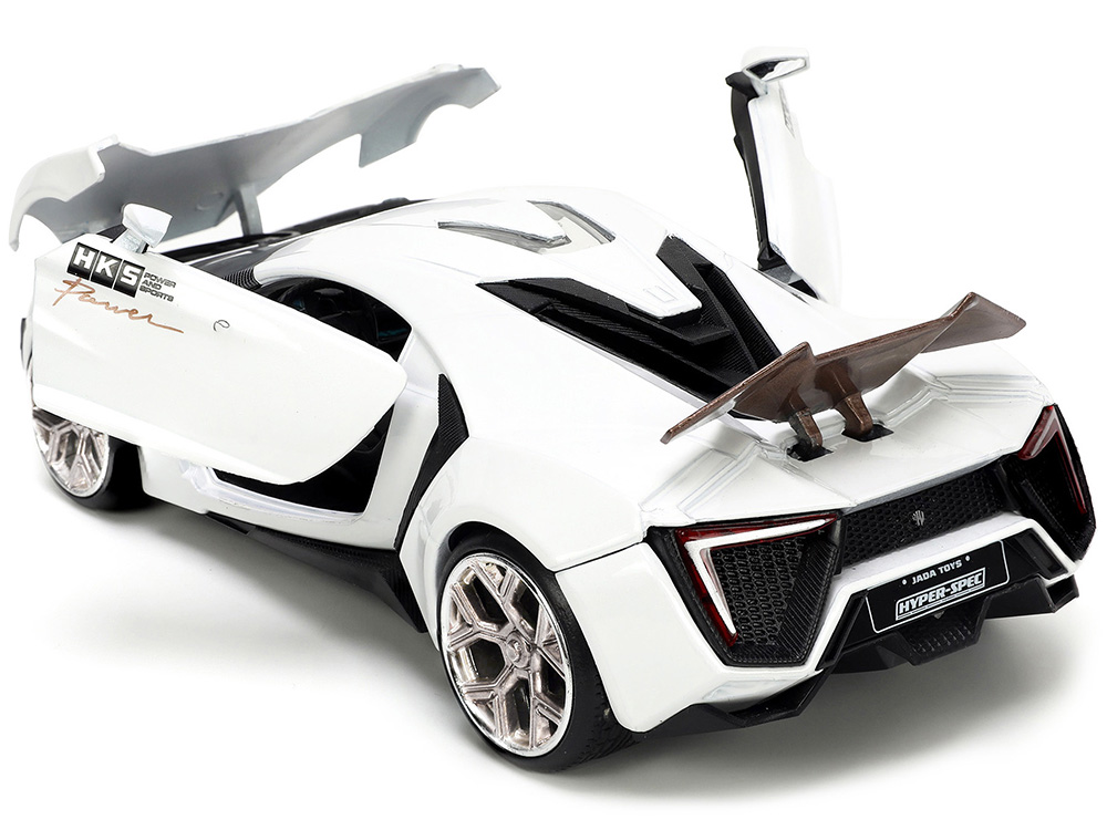 Lykan Hypersport White with Bronze Metallic Rear Spoiler HKS Hyper
