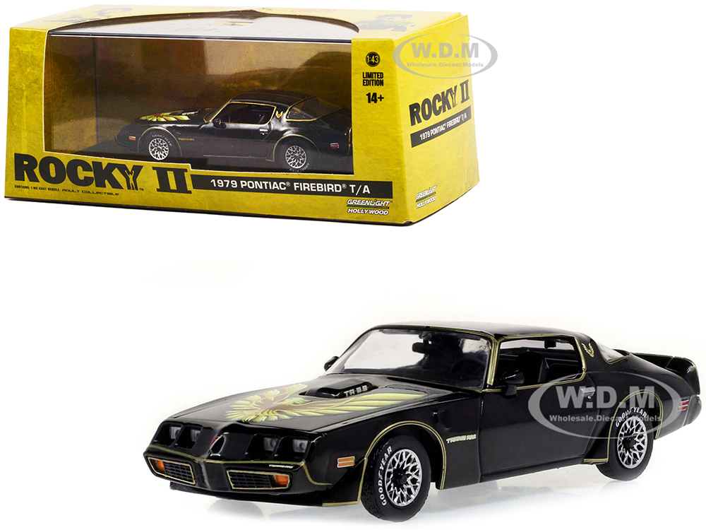 1979 Pontiac Firebird T/A Trans Am Black with Hood Phoenix Rocky