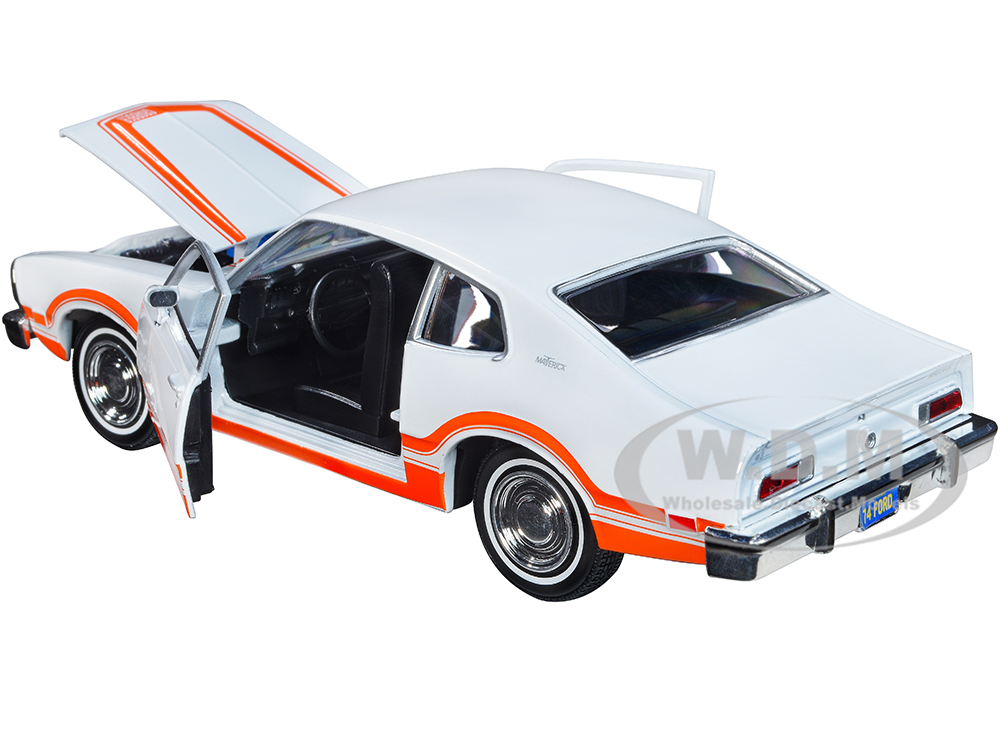 1974 Ford Maverick Grabber White Orange Stripes Forgotten Classics