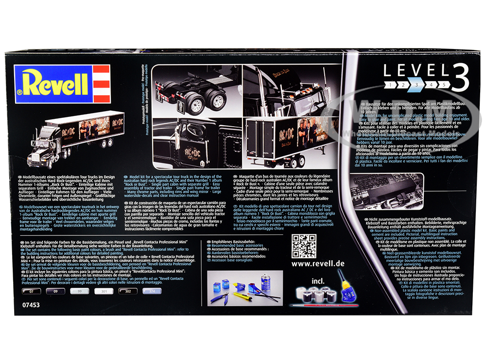 Level 3 Model Kit Kenworth Tour Truck AC/DC Rock or Bust 1/32