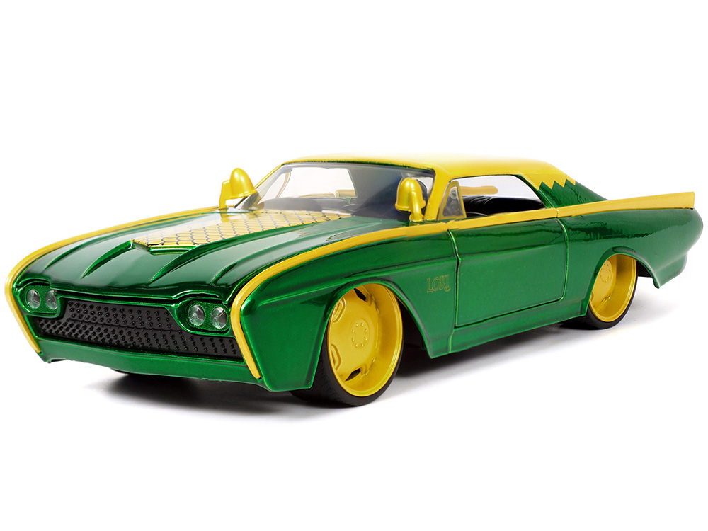 1963 Ford Thunderbird Green Yellow Metallic Hood Graphics Loki