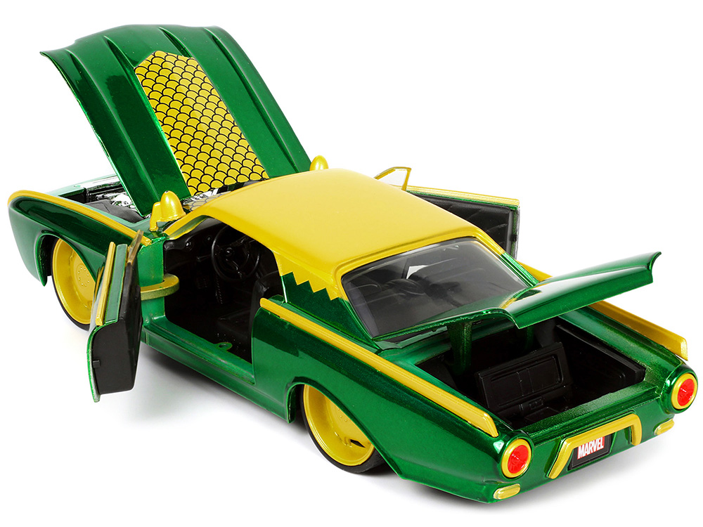 1963 Ford Thunderbird Green Yellow Metallic Hood Graphics Loki