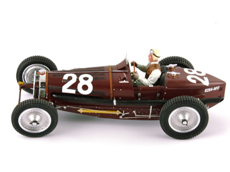 Bugatti T59 #28 Tazio Nuvolari Monaco GP 1934 Driver Mounted