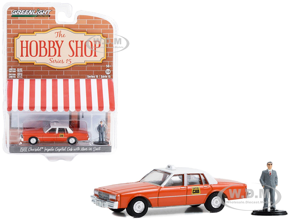 1981 Chevrolet Impala Capitol Cab Taxi Orange with White Top and