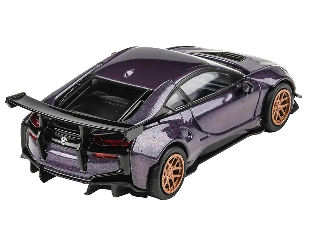 BMW i8 Liberty Walk Twilight Purple Metallic Gold Wheels 1/64