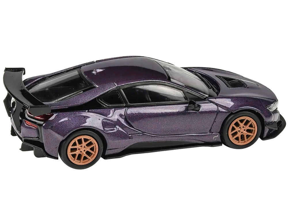 BMW i8 Liberty Walk Twilight Purple Metallic Gold Wheels 1/64