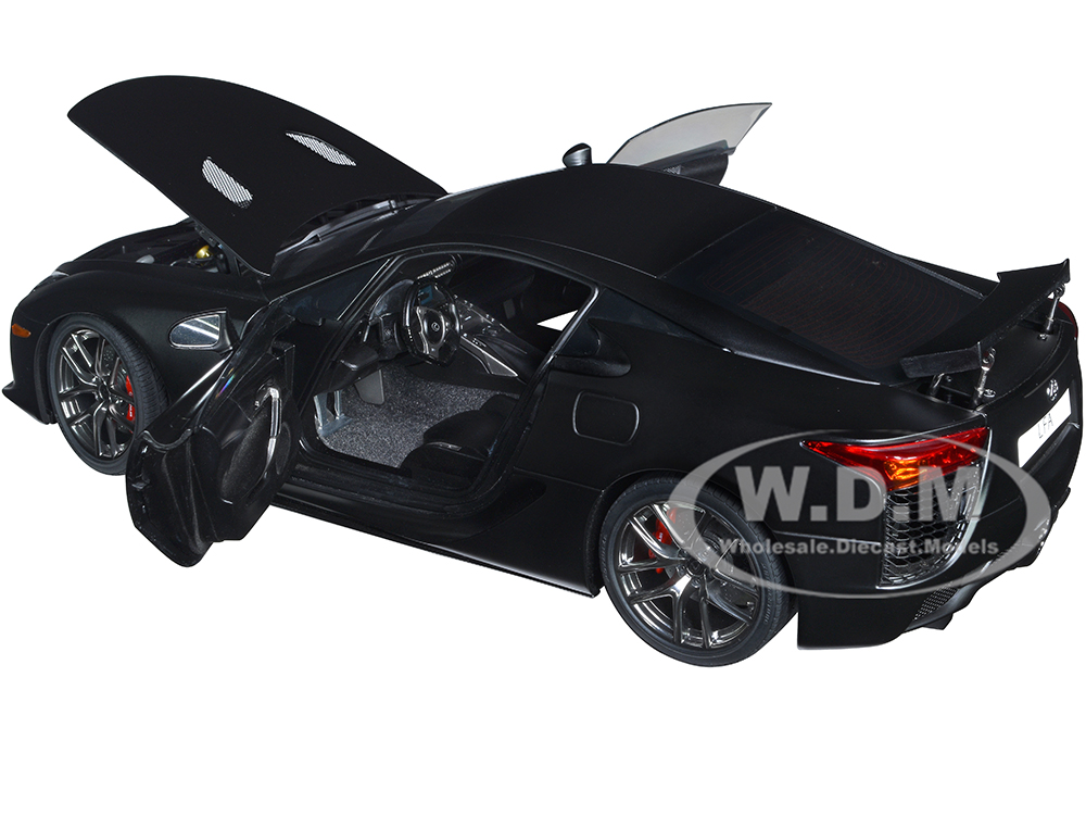 Lexus LFA Matt Black 1/18 Model Car Autoart 78852