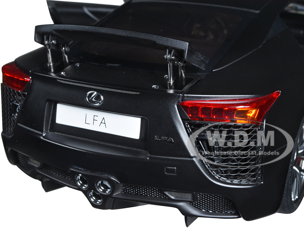 Lexus LFA Matt Black 1/18 Model Car Autoart 78852