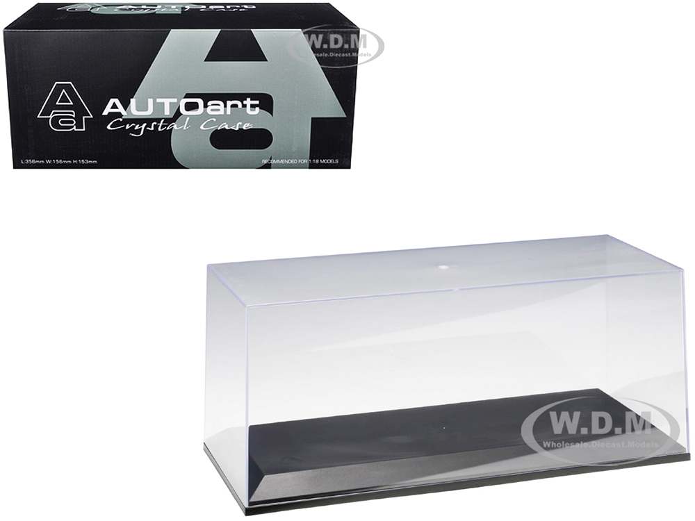 Collectible Display Show Case for 1/18 1/24 Scale Model Cars Black