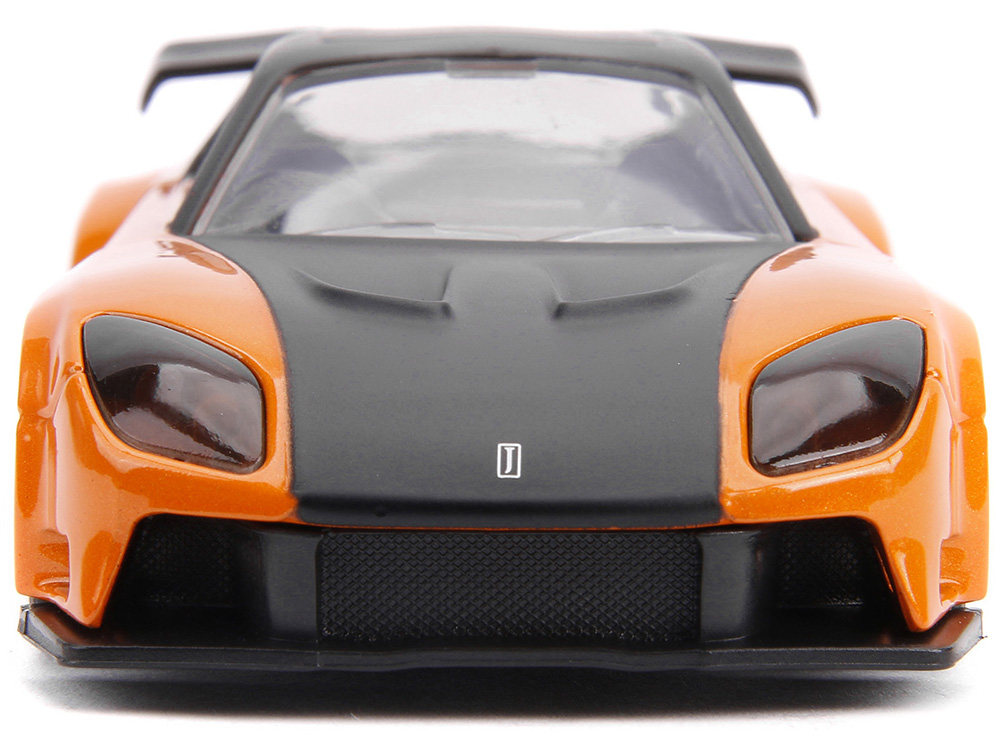 Han's Mazda RX-7 Orange Metallic Matt Black Toyota GR Supra Orange