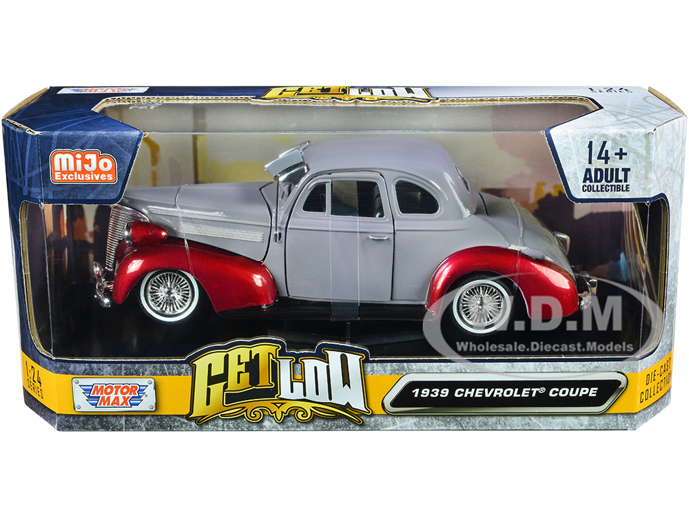 1939 Chevrolet Coupe Lowrider Gray Red Metallic Get Low Series 1