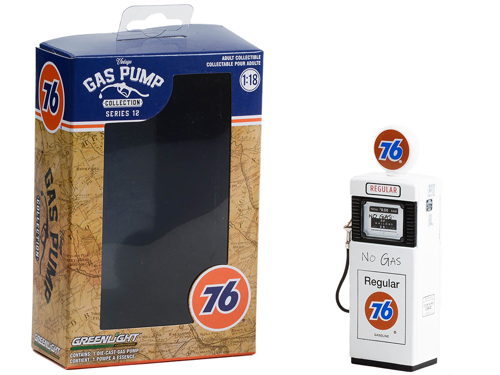 1951 Wayne 505 Gas Pump Union 76 Regular Gasoline No Gas White