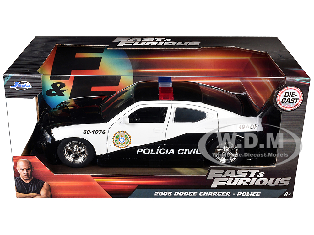 2006 Dodge Charger Police Black White Policia Civil Fast & Furious