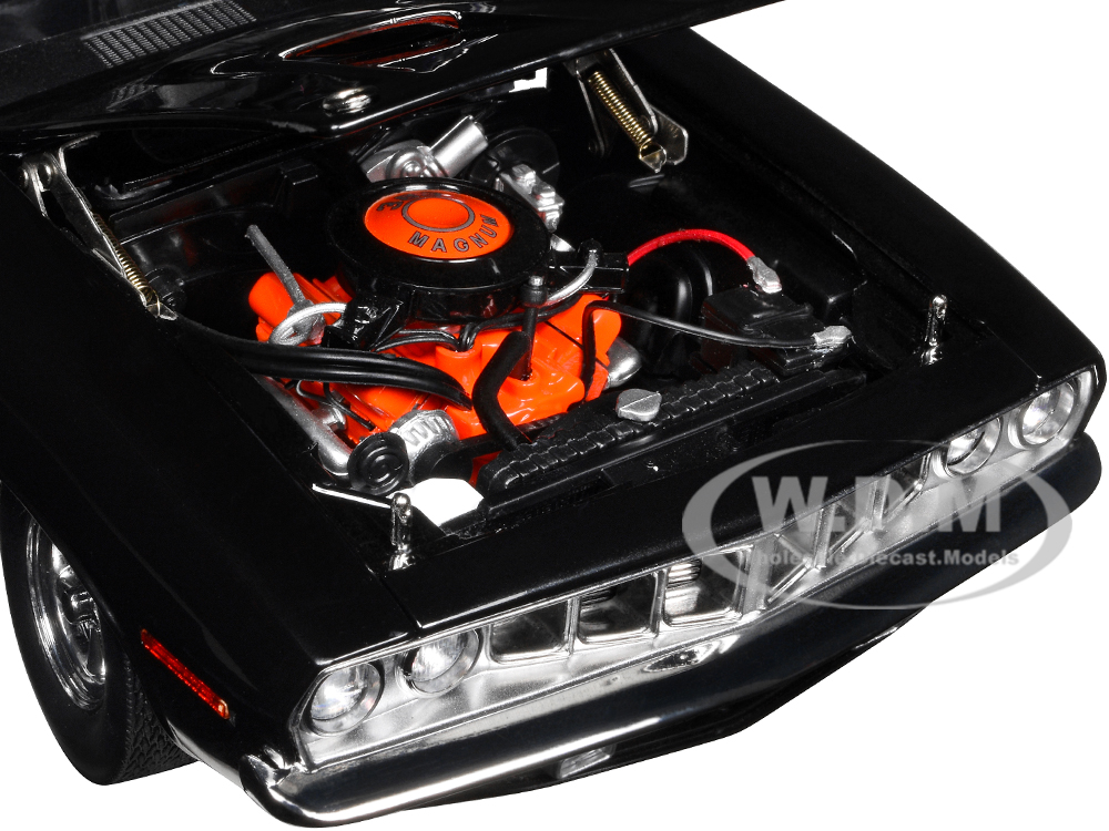 Plymouth Barracuda Black John Wick Chapter 4 2023 Movie 1/18