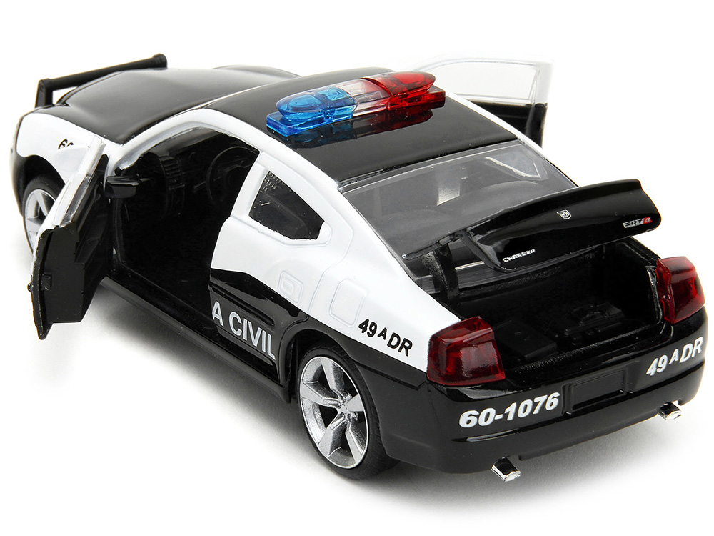 2006 Dodge Charger Police Black and White Policia Civil Fast