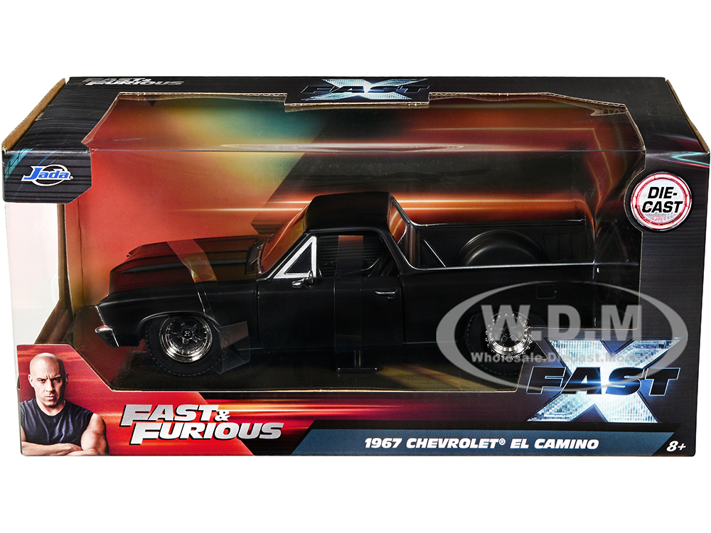 1967 Chevrolet El Camino Matt Black Fast & Furious Series 1/24