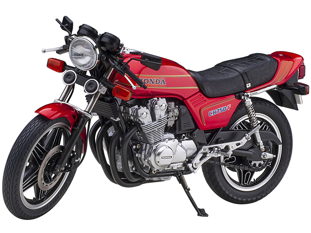 Honda CB750F Motorcycle Red with Helmet Baribari Legend 1986 OVA 1