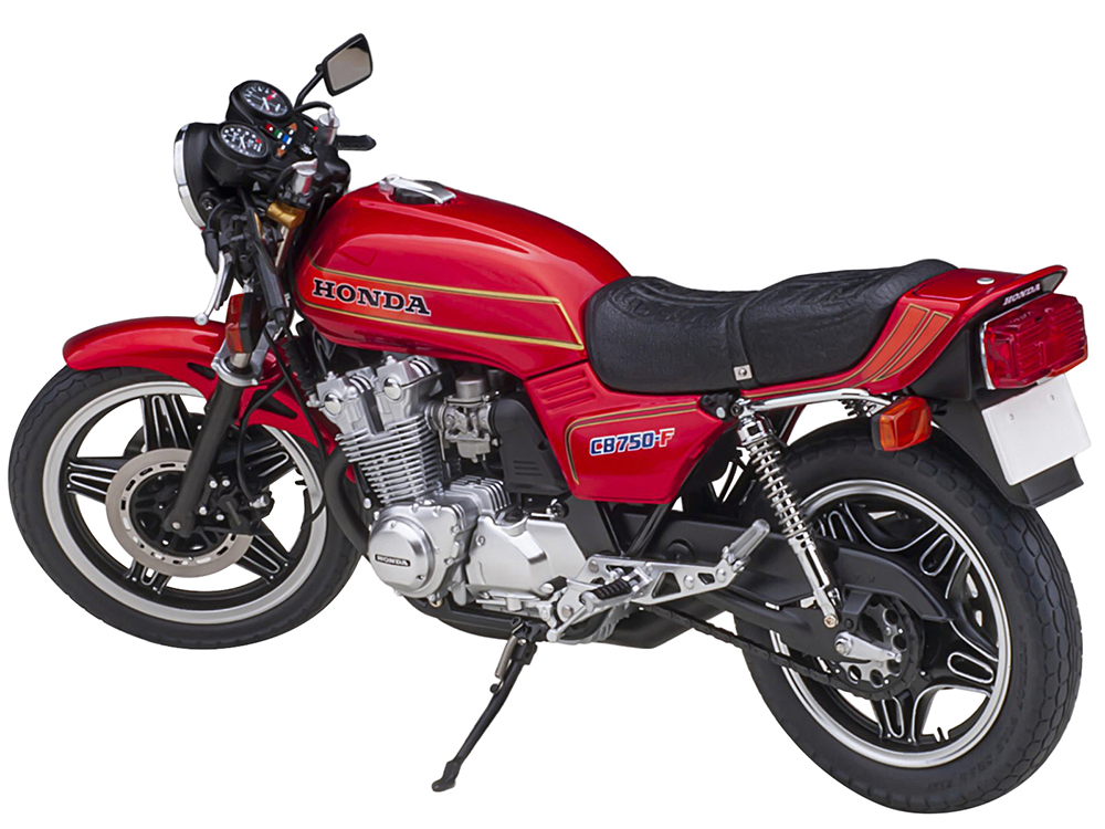 Honda CB750F Motorcycle Red with Helmet Baribari Legend 1986 OVA 1