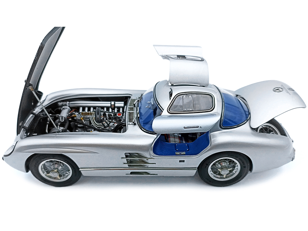 1955 Mercedes Benz 300 SLR Uhlenhaut Coupe Silver with Blue