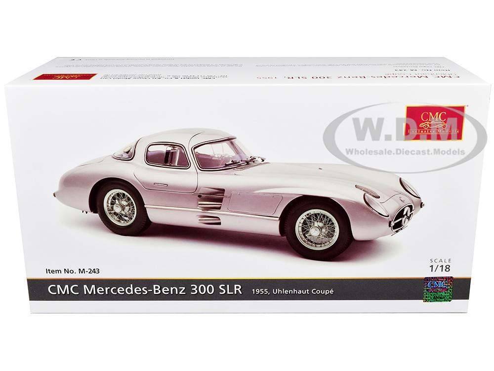 1955 Mercedes Benz 300 SLR Uhlenhaut Coupe Silver with Blue