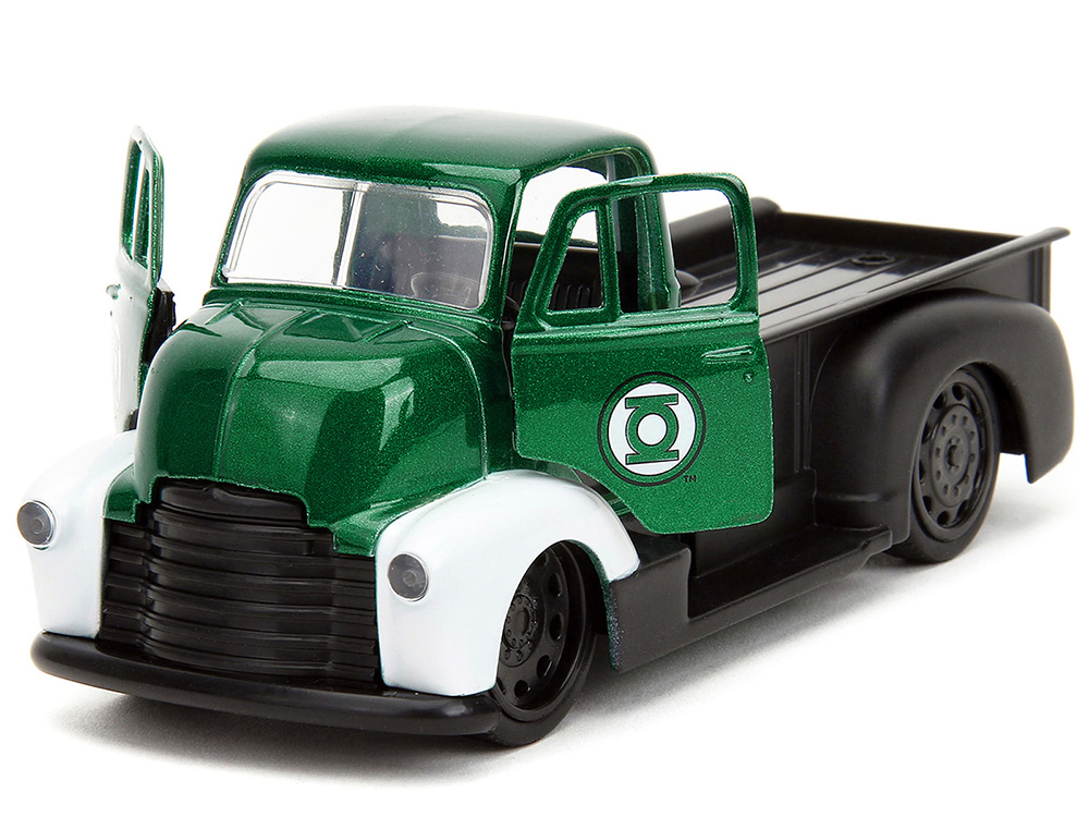 1952 Chevrolet COE Pickup Truck Green Metallic and Black and Green