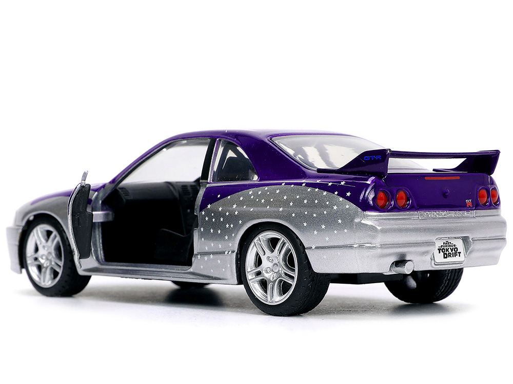 1995 Nissan Skyline GT R BCNR33 Purple and Silver Metallic Fast